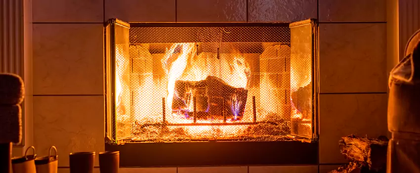 Mendota Hearth Landscape Fireplace Installation in Green Valley, Arizona